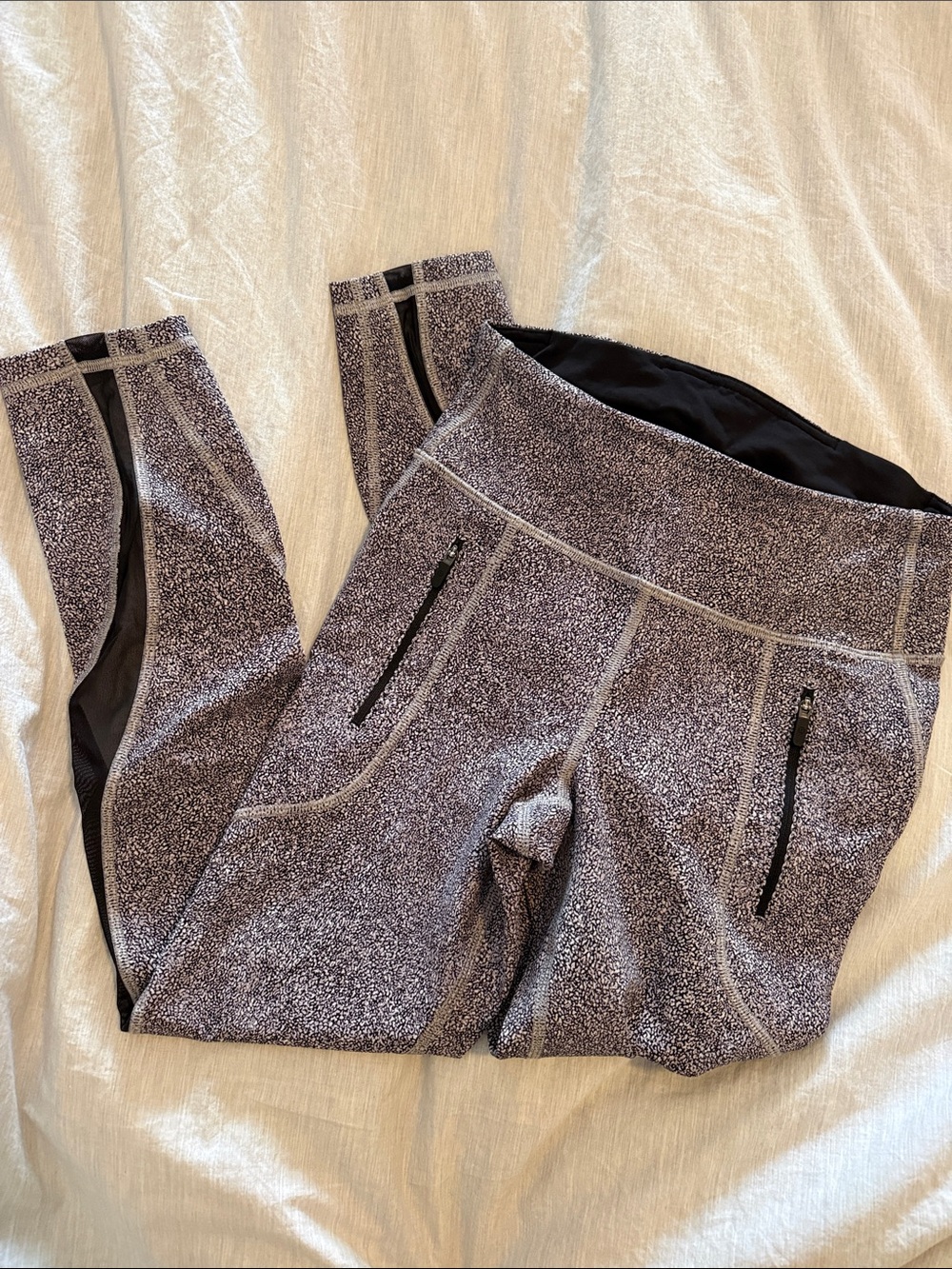 lululemon athletica Speckled Black & White Leggings